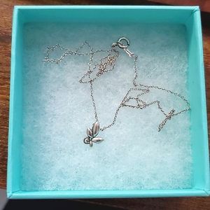 Tiffany & Co Picasso Olive Leaf Sterling Silver Necklace